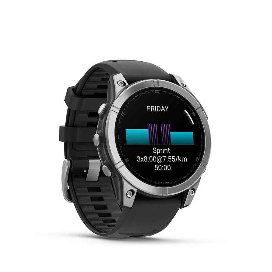Garmin fenix E AMOLED 47mm, Gris ardoise, vue 3