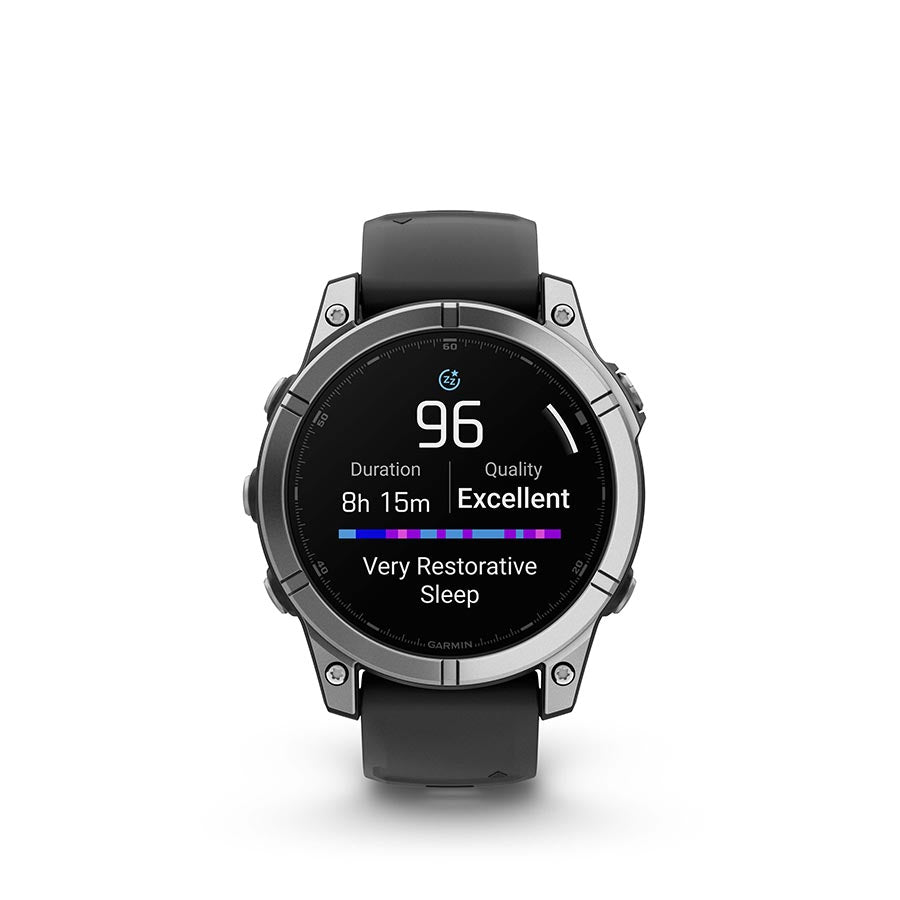 Garmin fenix E AMOLED 47mm, Acier inoxydable, vue 2