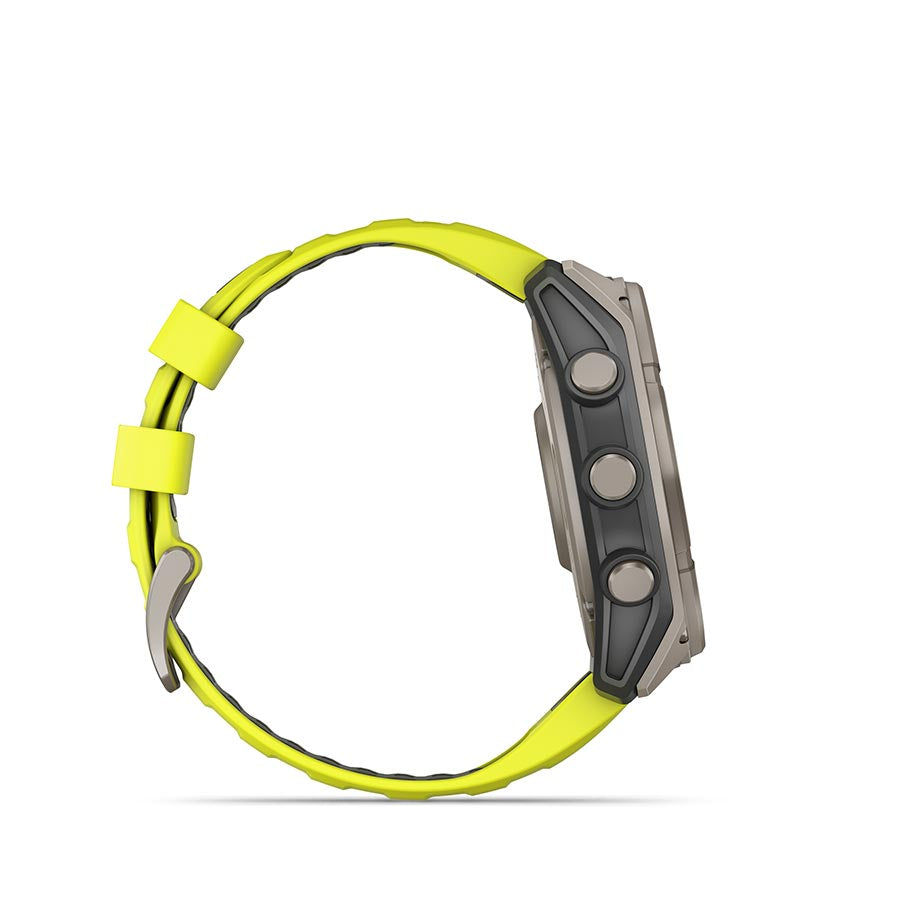 Garmin fenix 8 Solar Sapphire 51mm, Titane, vue 4