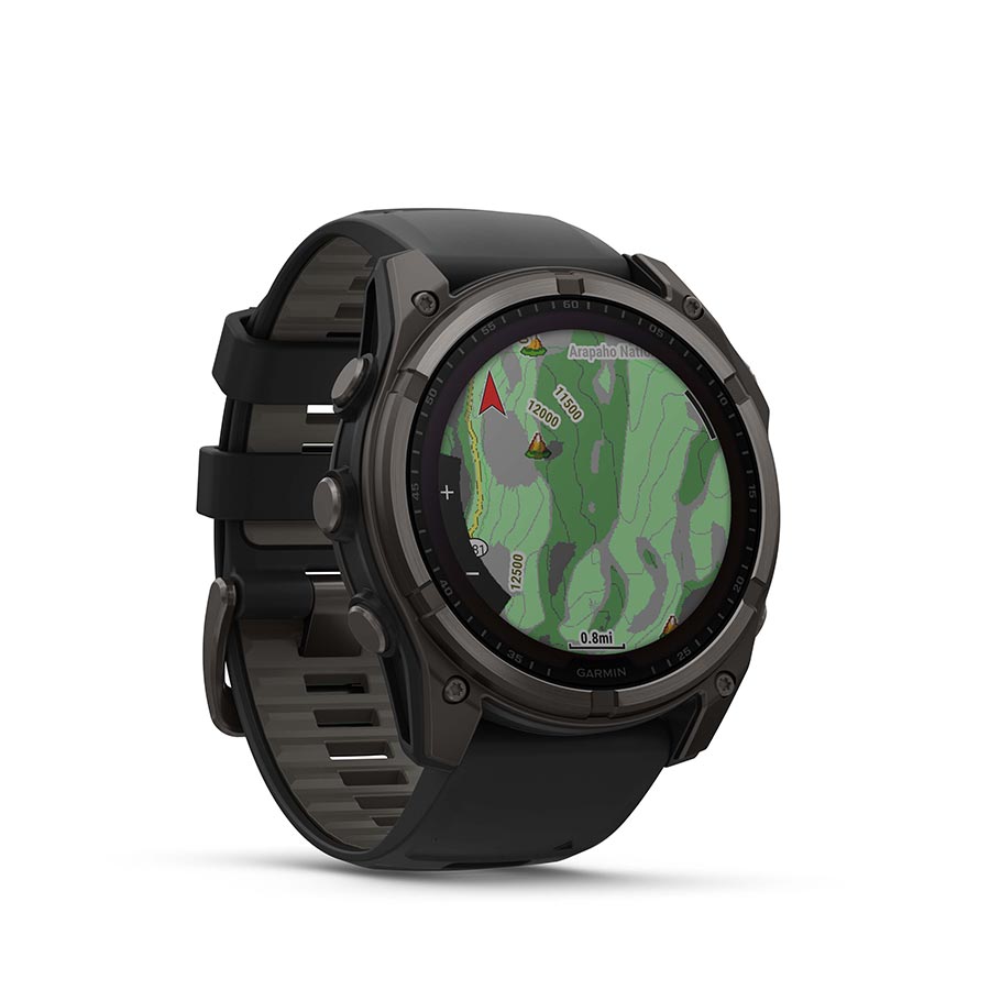 Garmin fenix 8 Solar Sapphire 51mm, Gris, vue 3