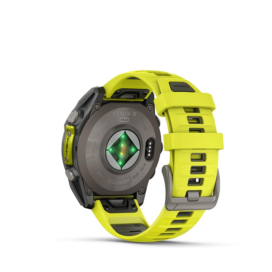 Garmin fenix 8 Solar Sapphire 47mm, Titane, vue 5