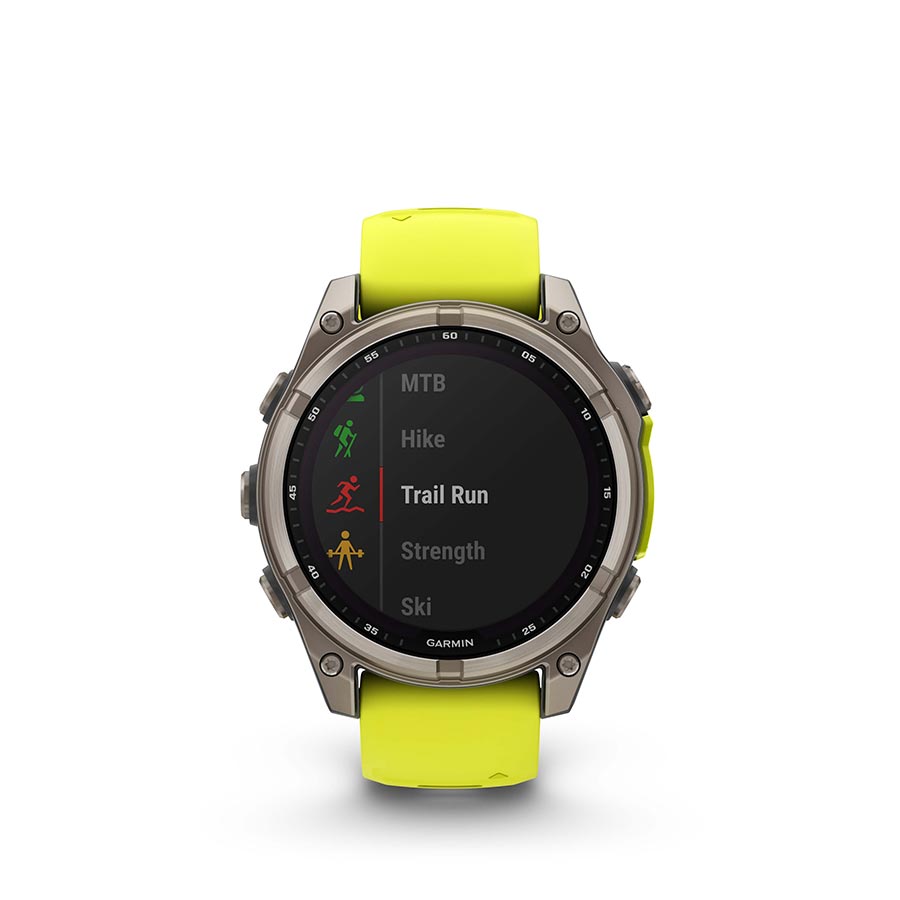 Garmin fenix 8 Solar Sapphire 47mm, Titane, vue 8