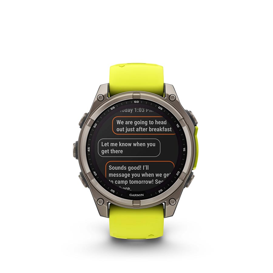 Garmin fenix 8 Solar Sapphire 47mm, Titane, vue 13