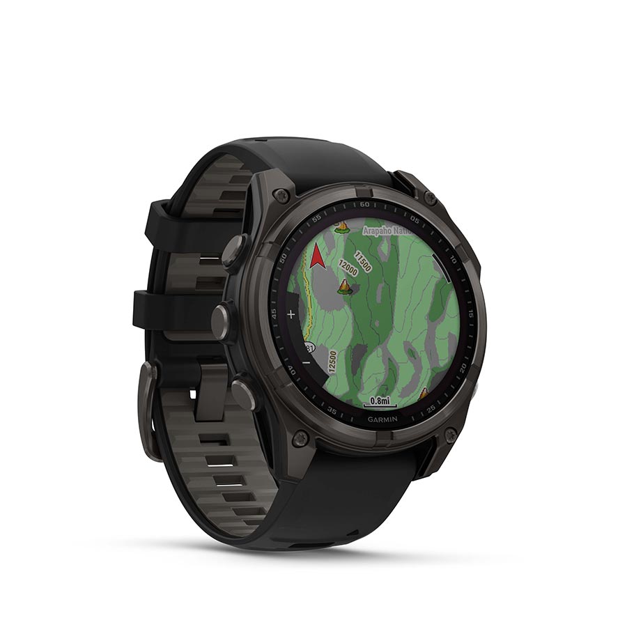 Garmin fenix 8 Solar Sapphire 47mm, Gris, vue 3