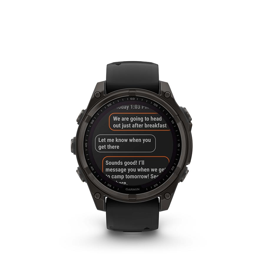 Garmin fenix 8 Solar Sapphire 47mm, Gris, vue 8