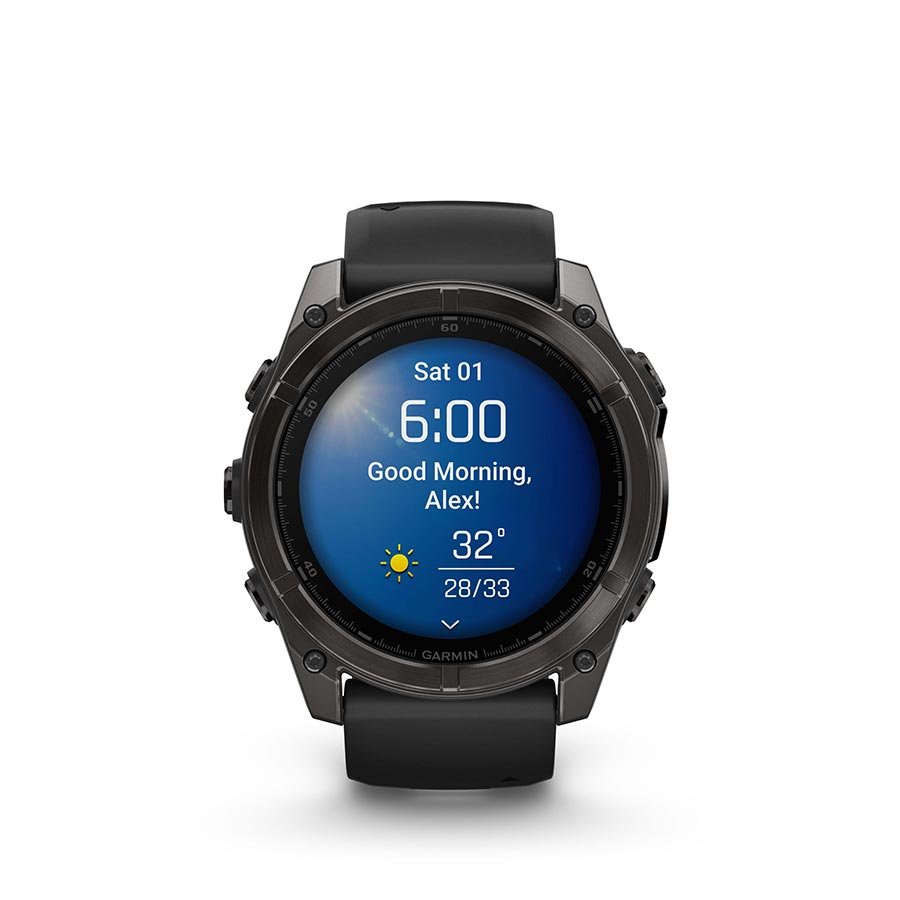 Garmin fenix 8 AMOLED Sapphire 51mm, Gris, vue 9