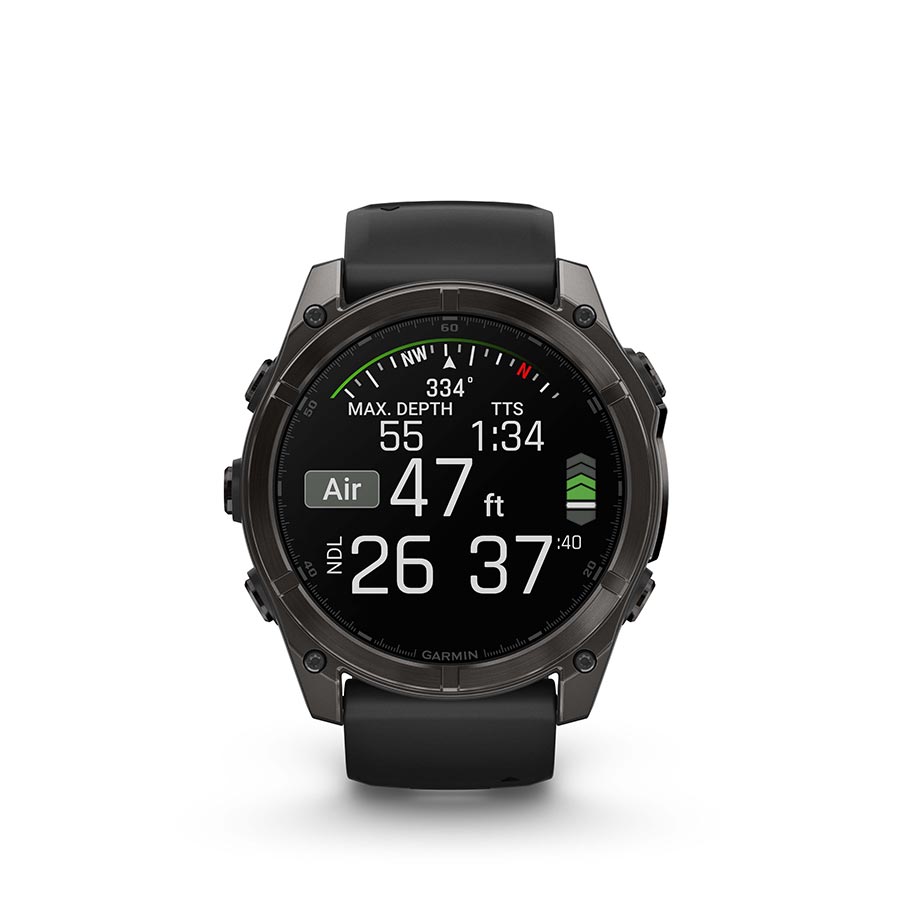 Garmin fenix 8 AMOLED Sapphire 51mm, Gris, vue 12