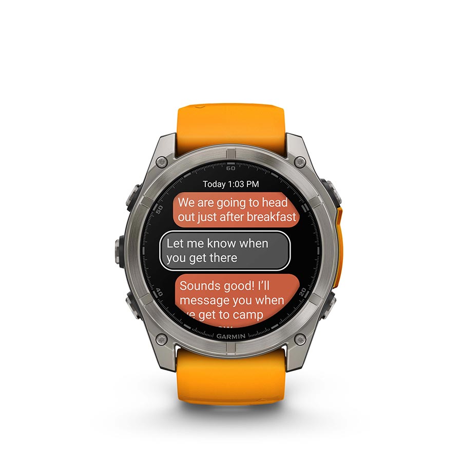 Garmin fenix 8 AMOLED Sapphire 51mm, Titane, vue 2