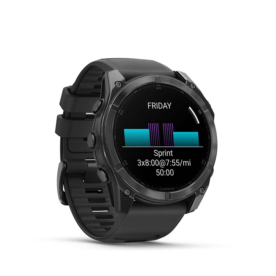 Garmin fenix 8 AMOLED 51mm, Gris ardoise, vue 3