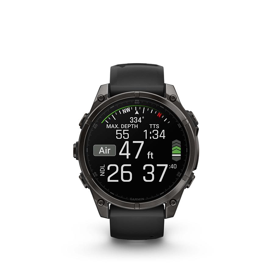 Garmin fenix 8 AMOLED Sapphire 47mm, Gris, vue 8