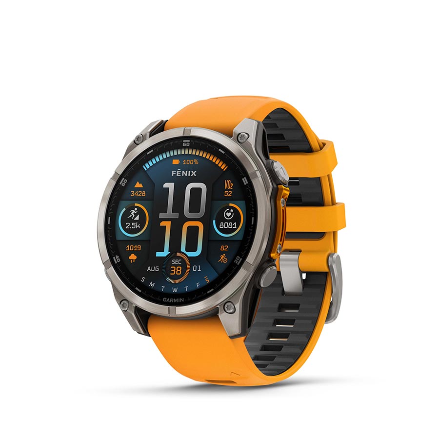 Garmin fenix 8 AMOLED Sapphire 47mm, Titane, vue 1