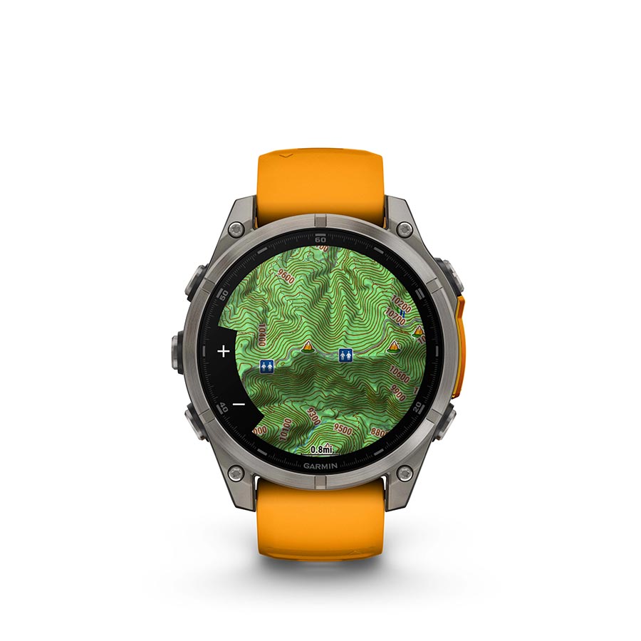 Garmin fenix 8 AMOLED Sapphire 47mm, Titane, vue 9