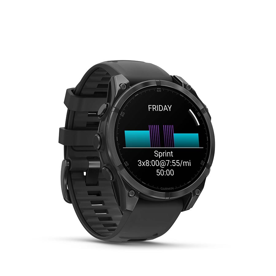 Garmin fenix 8 AMOLED 47mm, Gris ardoise, vue 3