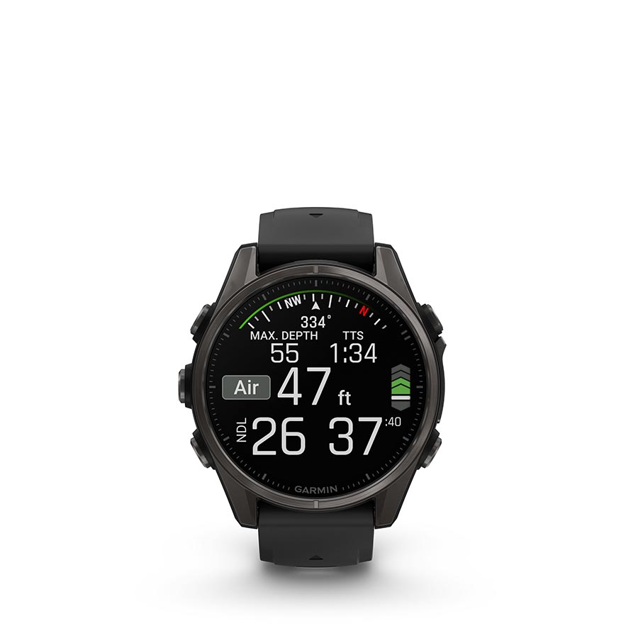 Garmin fenix 8 AMOLED Sapphire 43mm, Gris, vue 2