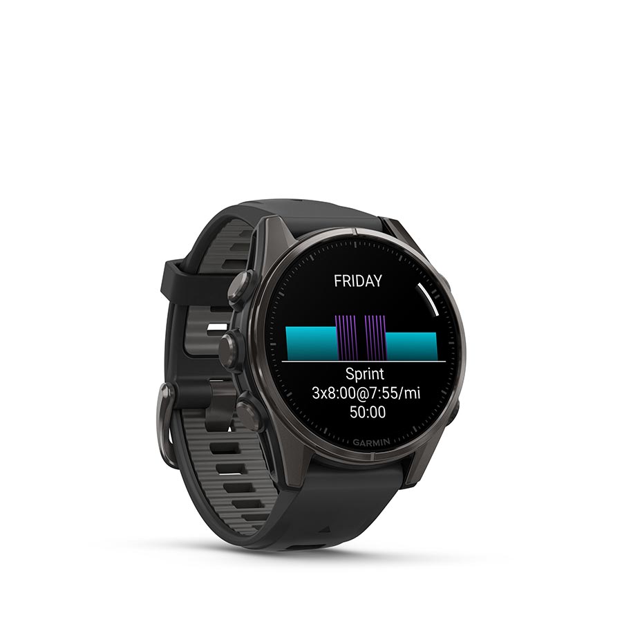 Garmin fenix 8 AMOLED Sapphire 43mm, Gris, vue 3