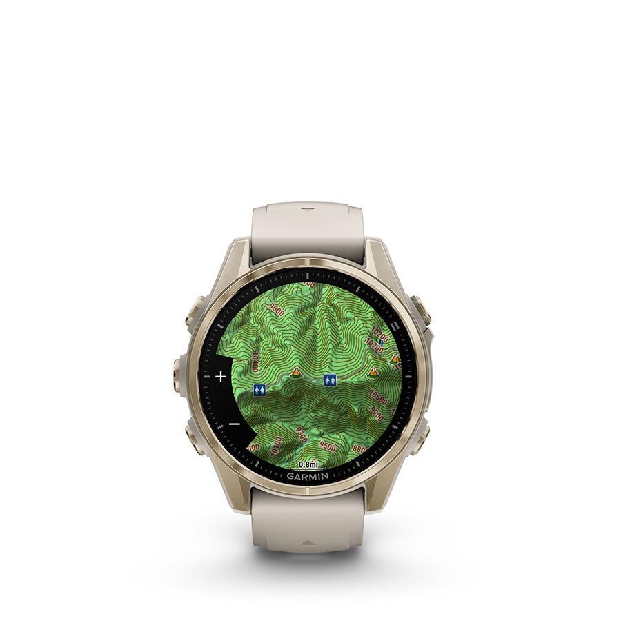 Garmin fenix 8 AMOLED Sapphire 43mm, Or, vue 10