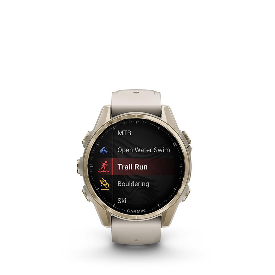 Garmin fenix 8 AMOLED Sapphire 43mm, Or, vue 11