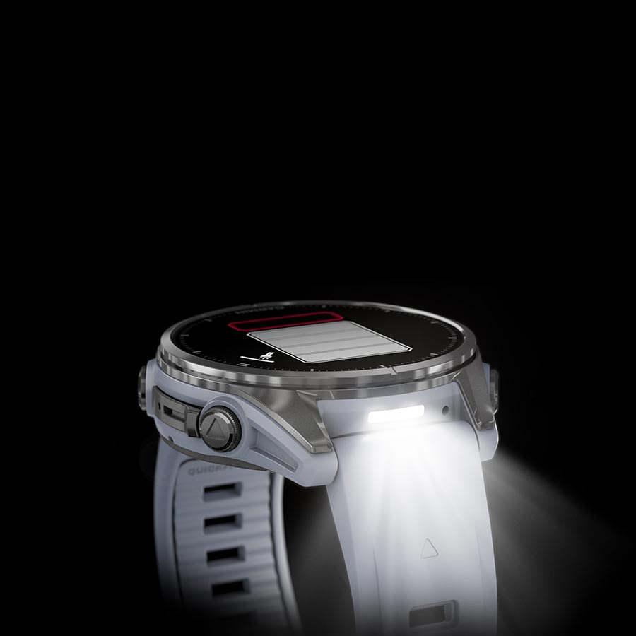 Garmin fenix 8 AMOLED 43mm, Argent, vue 7