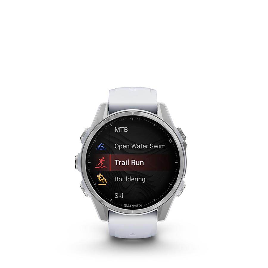 Garmin fenix 8 AMOLED 43mm, Argent, vue 11