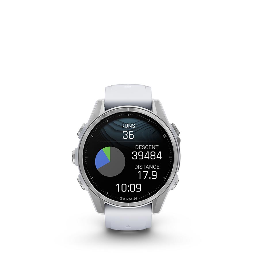 Garmin fenix 8 AMOLED 43mm, Argent, vue 12