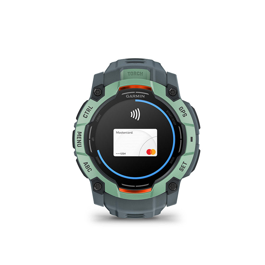 Garmin Instinct 3 50mm AMOLED, Neo Tropic, vue 12