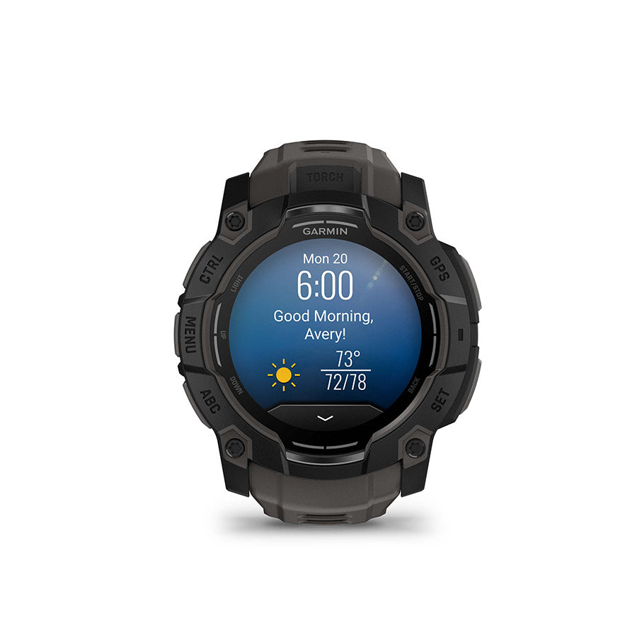 Garmin Instinct 3 50mm AMOLED, Noir, vue 11