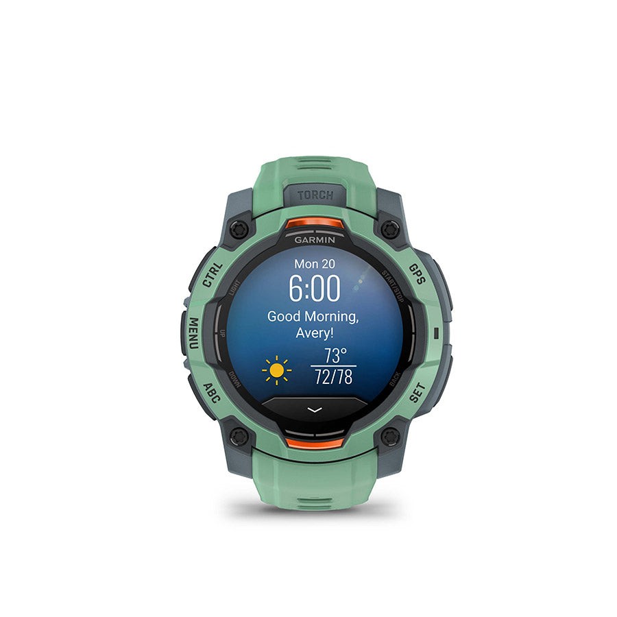 Garmin Instinct 3 45mm AMOLED, Neo Tropic, vue 11