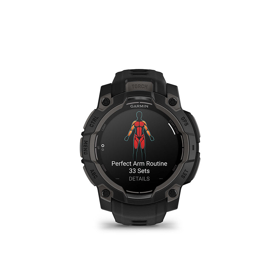 Garmin Instinct 3 45mm AMOLED, Noir, vue 4
