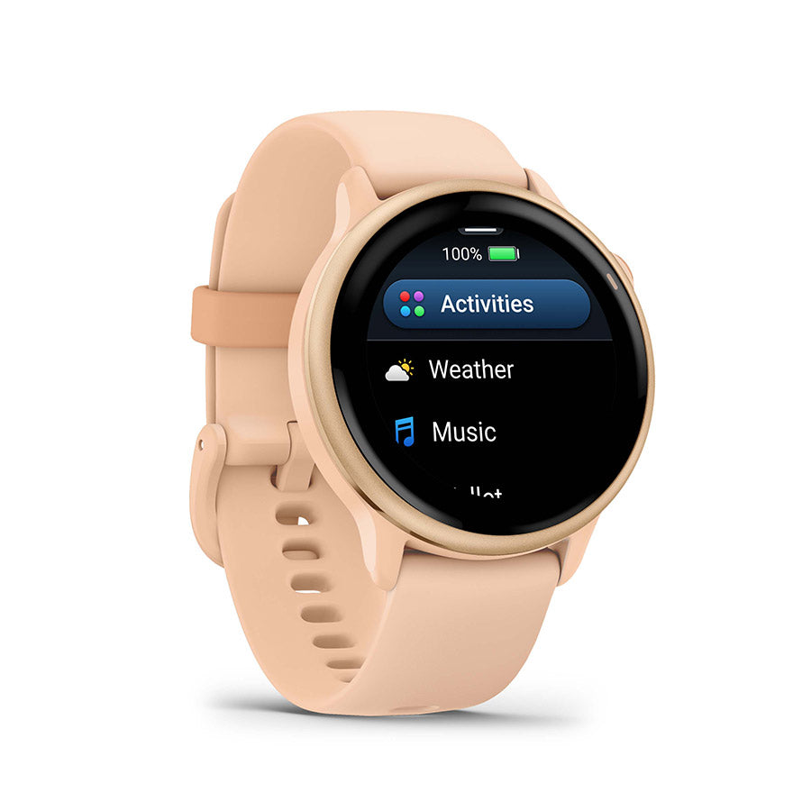 Garmin vivoactive 6, Pink Dawn, vue 3