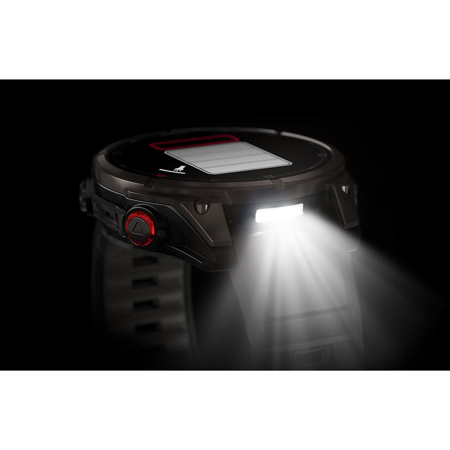 Garmin fenix 8 Pro 47mm AMOLED Sapphire, Noir et gris Pebble, vue 3