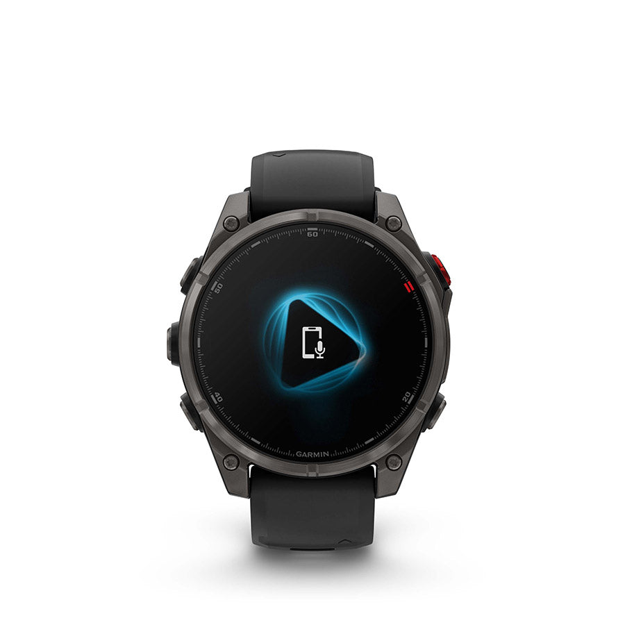 Garmin fenix 8 Pro 47mm AMOLED Sapphire, Noir et gris Pebble, vue 11