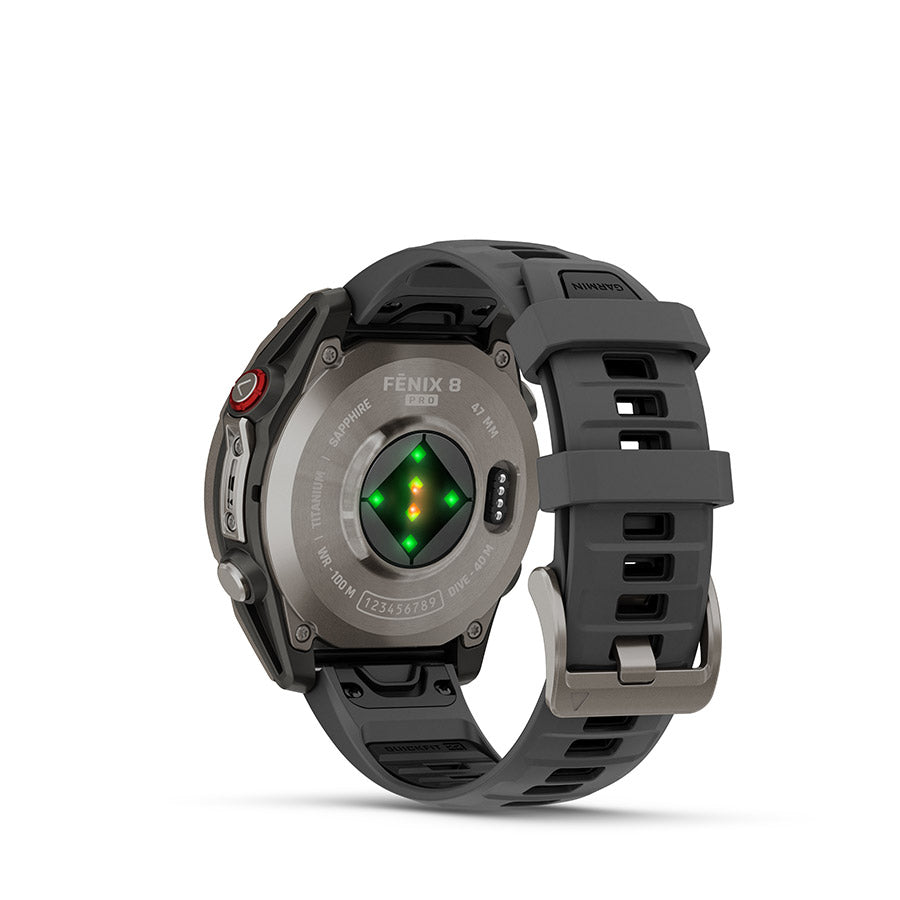 Garmin fenix 8 Pro 47mm AMOLED Sapphire, Noir, vue 4