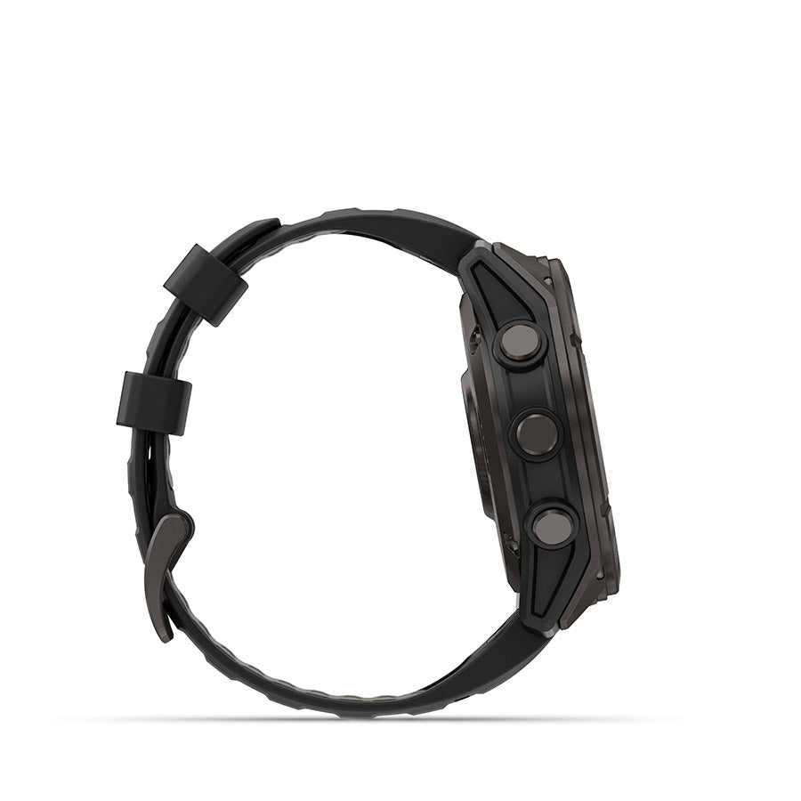 Garmin fenix 8 Pro 51mm AMOLED Sapphire, Noir et gris Pebble, vue 9