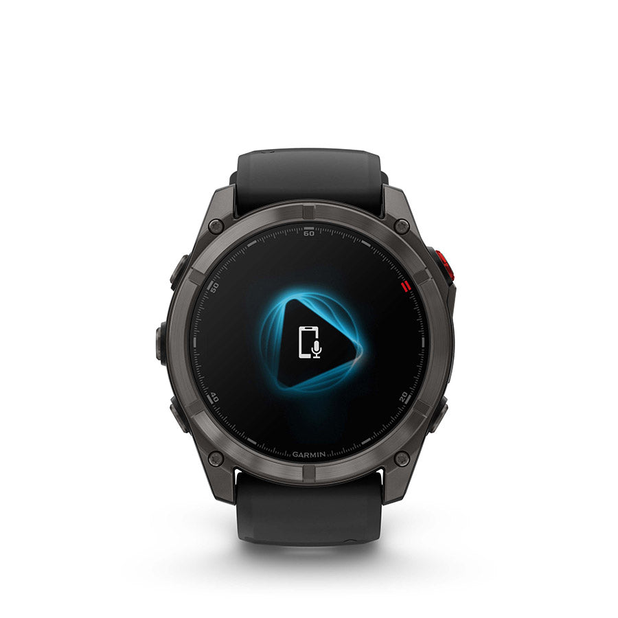 Garmin fenix 8 Pro 51mm AMOLED Sapphire, Noir et gris Pebble, vue 11