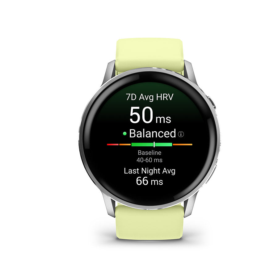 Garmin Venu 4 45mm, Argent et Citron, vue 2