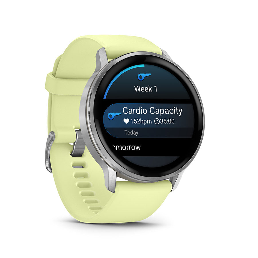 Garmin Venu 4 45mm, Argent et Citron, vue 3