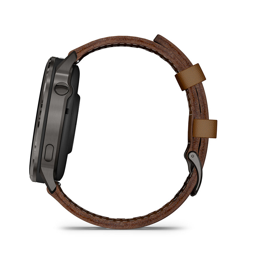 Garmin Venu 4 45mm, Ardoise et cuir brun, vue 8