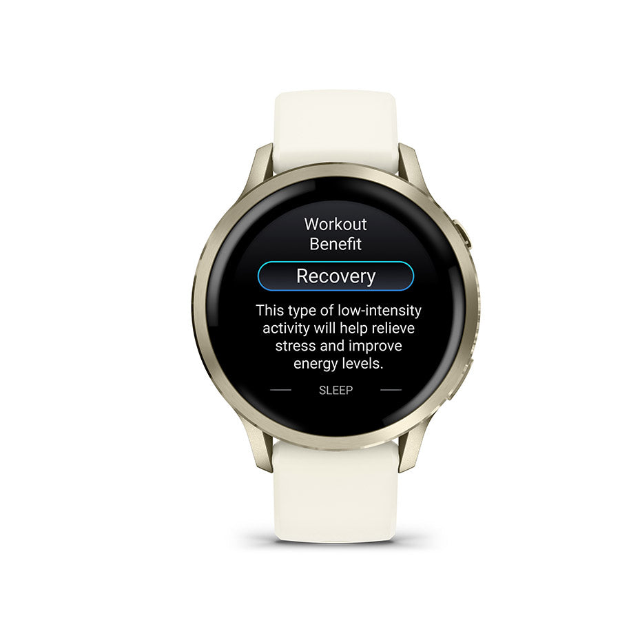 Garmin Venu 4 41mm, Lunar Gold et Bone, vue 6