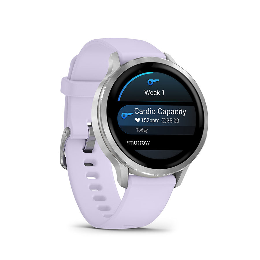 Garmin Venu 4 41mm, Argent et Periwinkle, vue 3