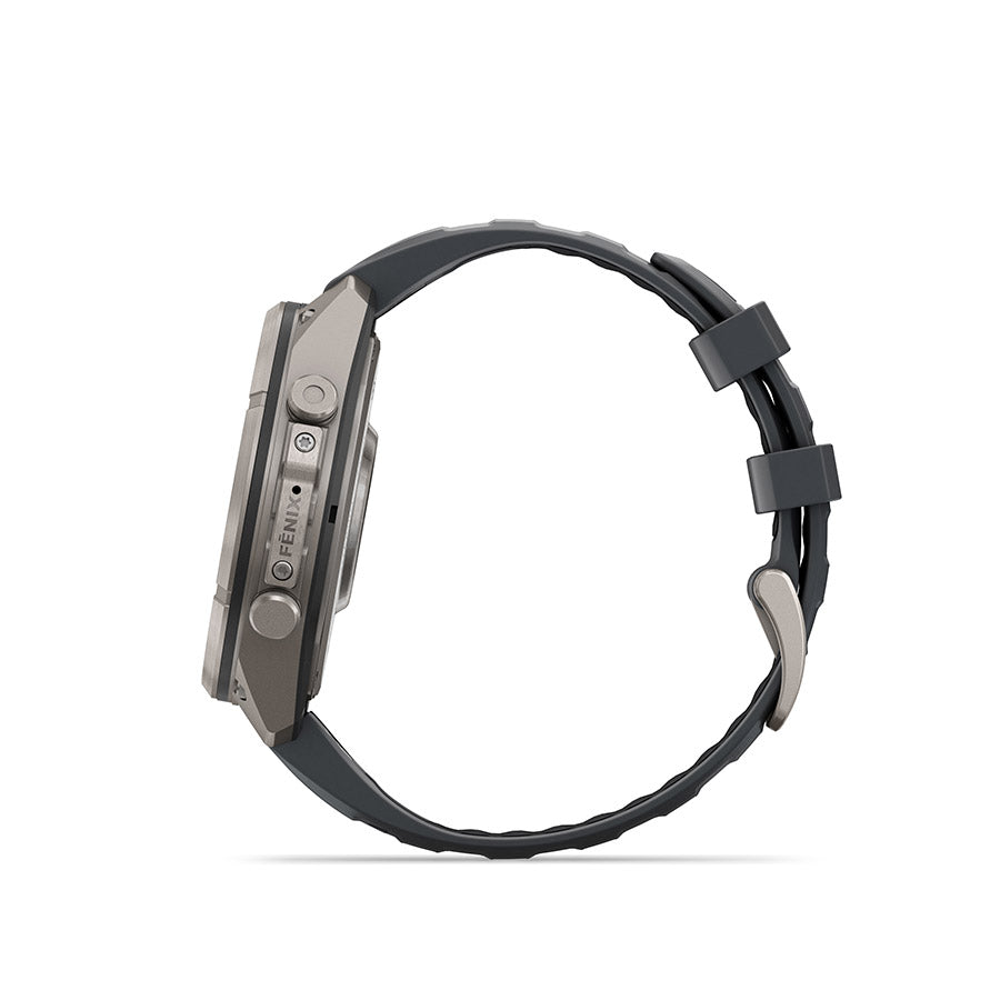 Garmin fenix 9 Pro inReach 47 mm, Gris / bracelet en silicone graphite et noir, vue 4