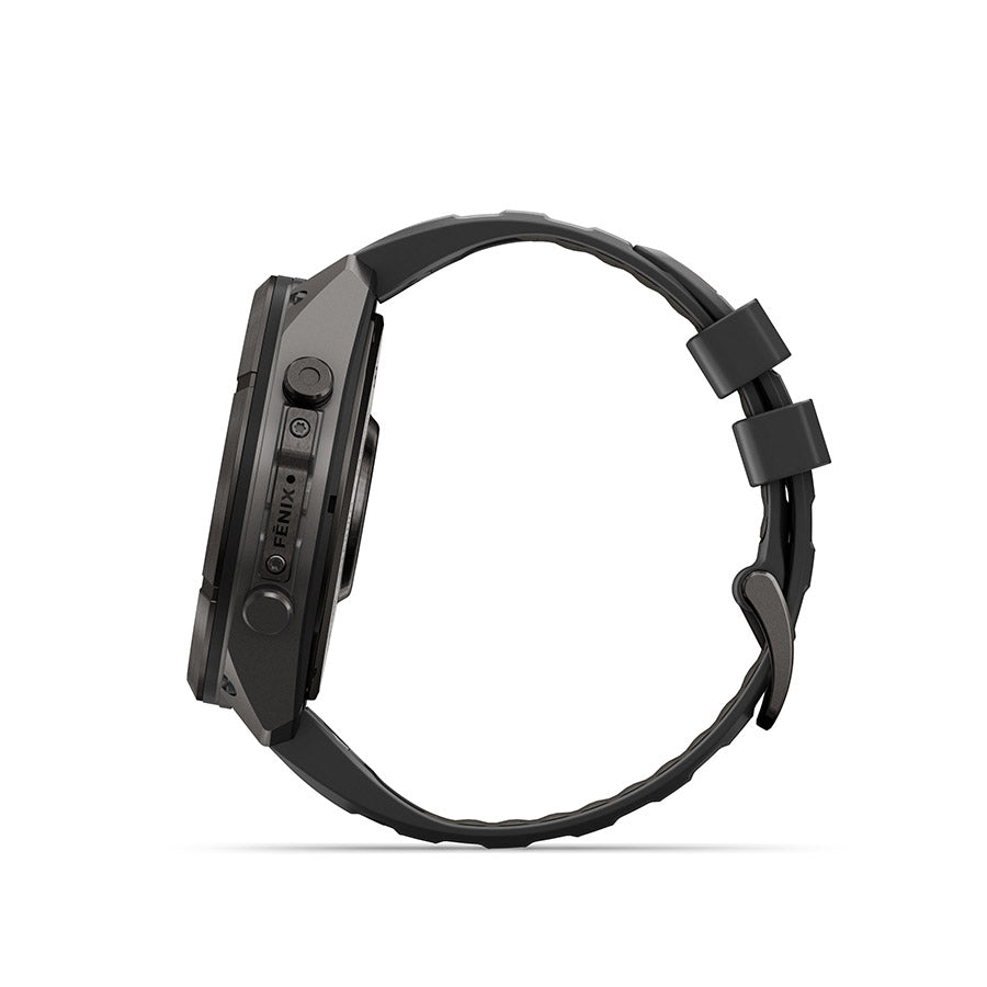Garmin fenix 9 Pro inReach 51 mm, Noir / bracelet en silicone noir et gris galet, vue 4