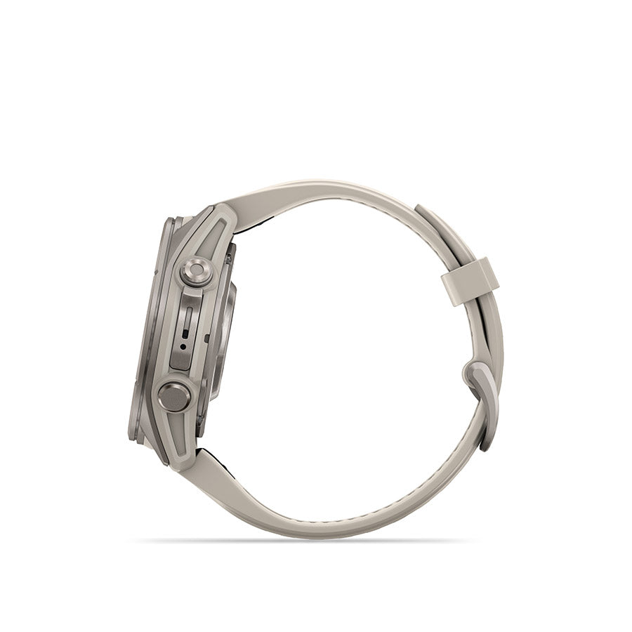 Garmin fenix 9 43 mm, Titane / bracelet en silicone gris brume, vue 4