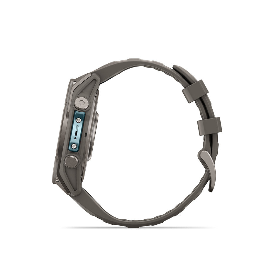 Garmin fenix 9 47 mm, Titane / bracelet en silicone gris galet, vue 4