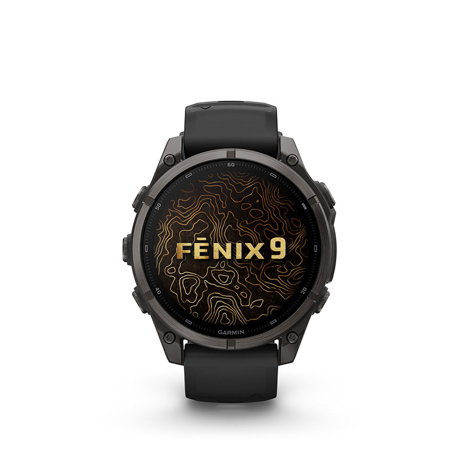Garmin fenix 9 47 mm, Noir / bracelet en silicone noir, vue 5