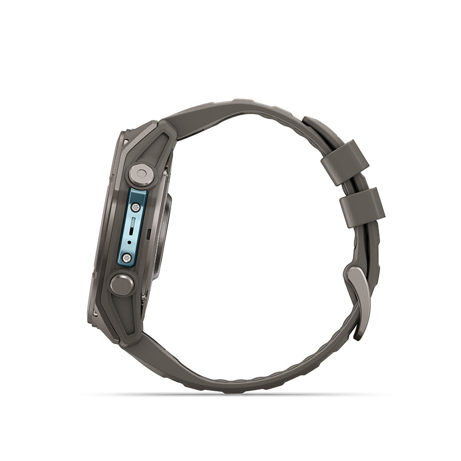 Garmin fenix 9 51 mm, Titane / bracelet en silicone gris galet, vue 4