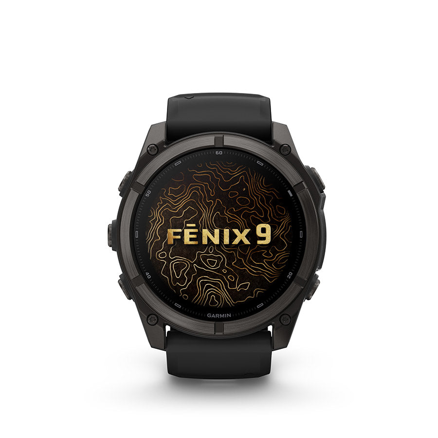 Garmin fenix 9 51 mm, Noir / bracelet en silicone noir, vue 5