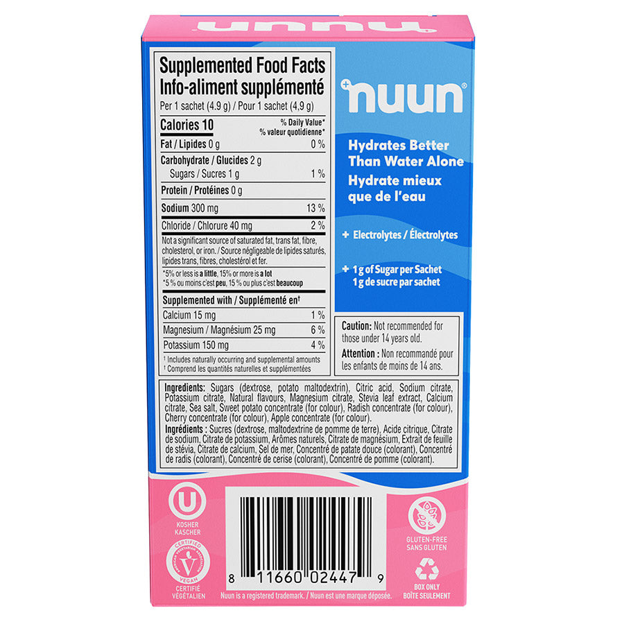 Nuun, Sport, Drink Mix, Lemon Lime, Box of 10 servings
