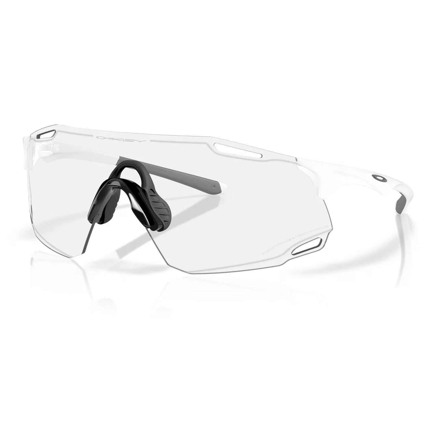 OAKLEY CYBR ZERO MATTE WHITE W/ CLEAR PHOTOCHROMIC 50% BL