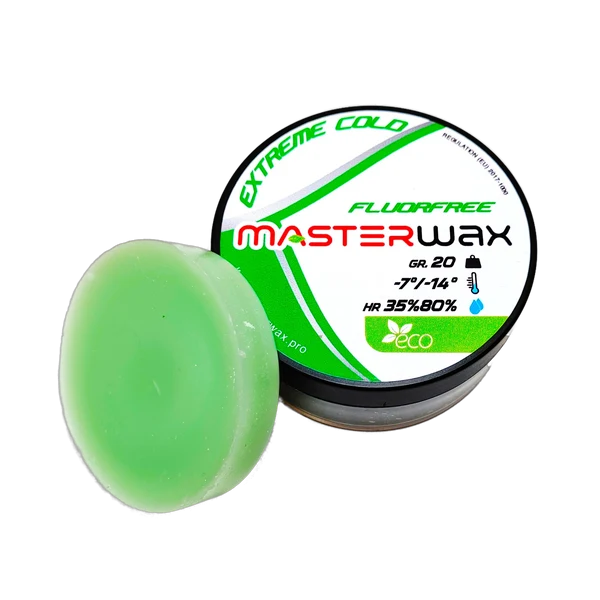 MASTERWAX RACING FLUORFREE Extreme Cold Wool-Apply Wax (-15C/-25C) (20G)
