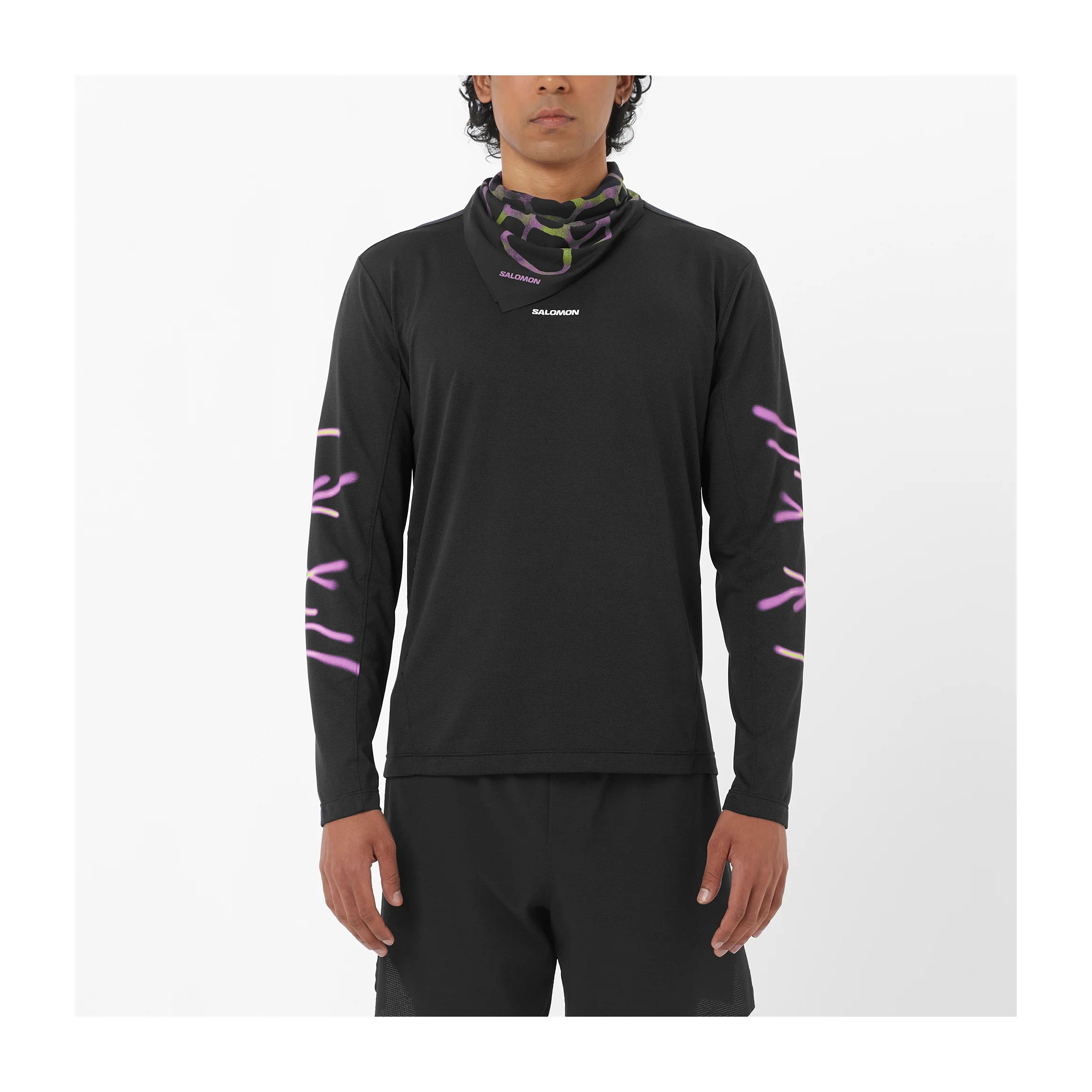 SALOMON SHKOUT CORE LS TEE GFX H/M